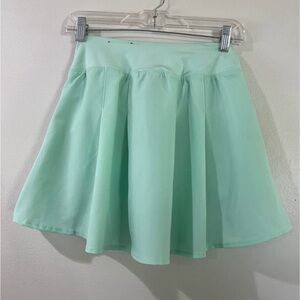 3x$15 Tek Gear Green Mini Skater Skirt Pleated Casual